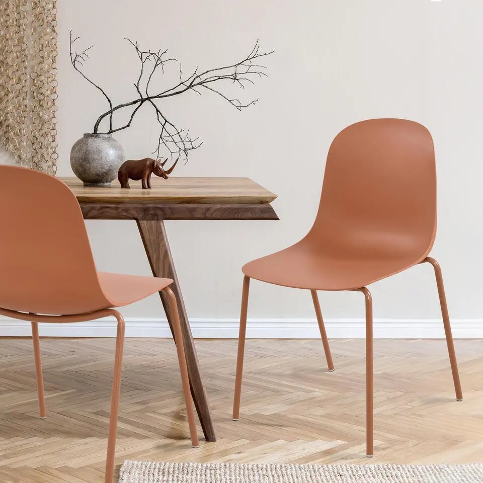 CLP Set van 2 Tuinstoel Hardin Kunststof - terracotta