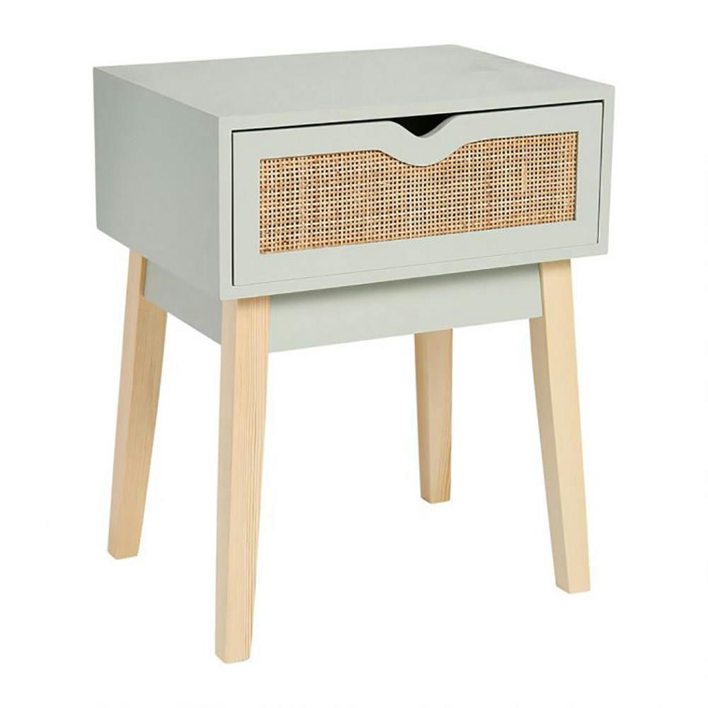 - Table de chevet en bois vert