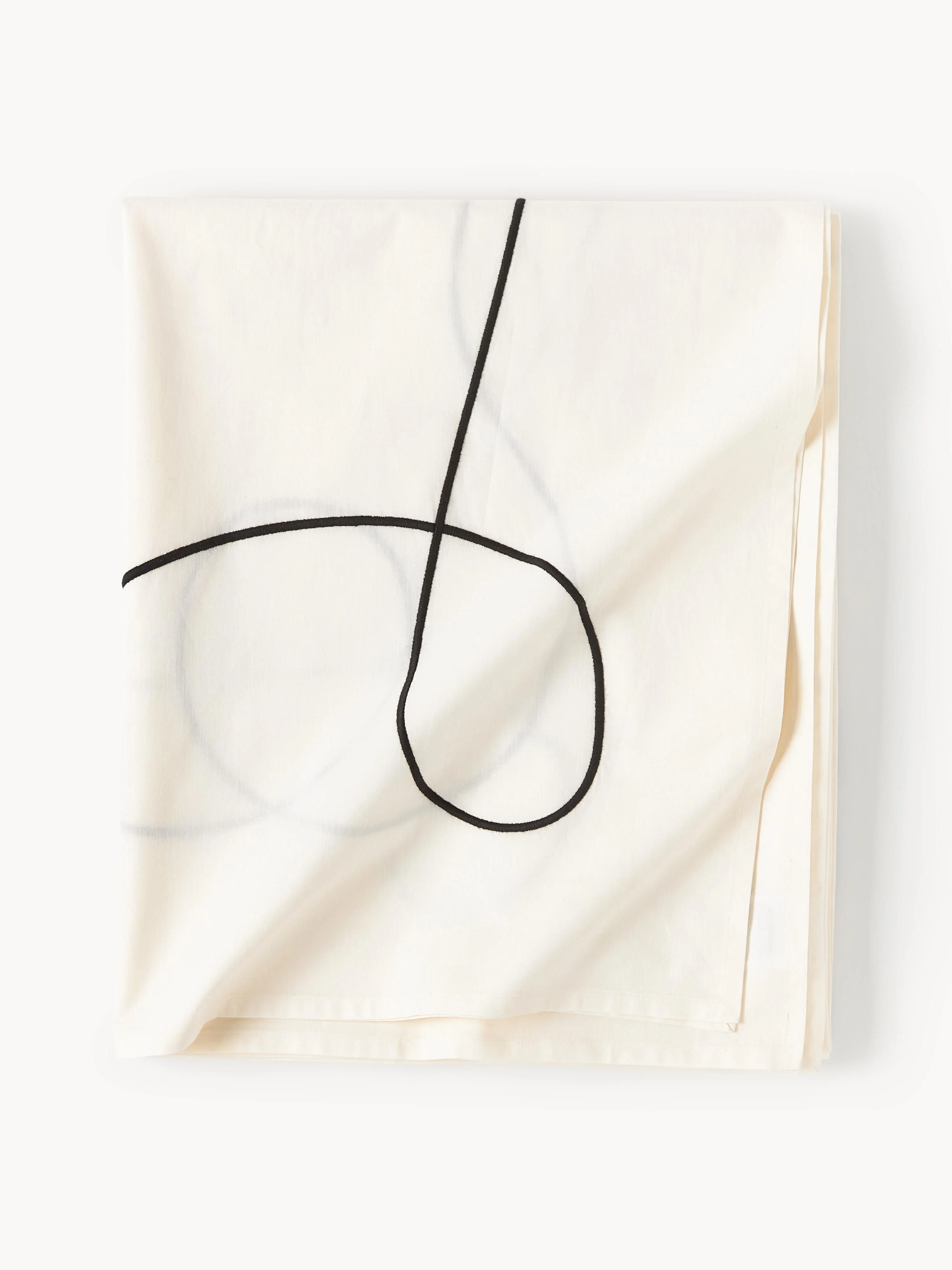 Tischdecke Sue mit abstrakter Stickerei