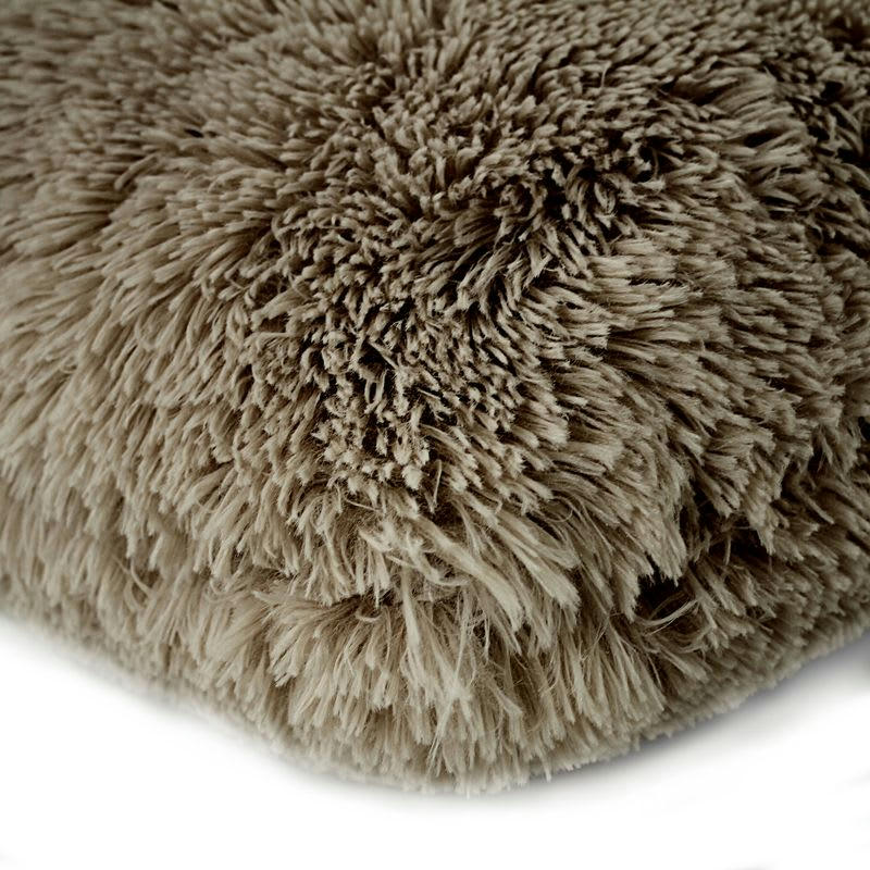 NEO - Coussin moelleux extra doux taupe 40x40