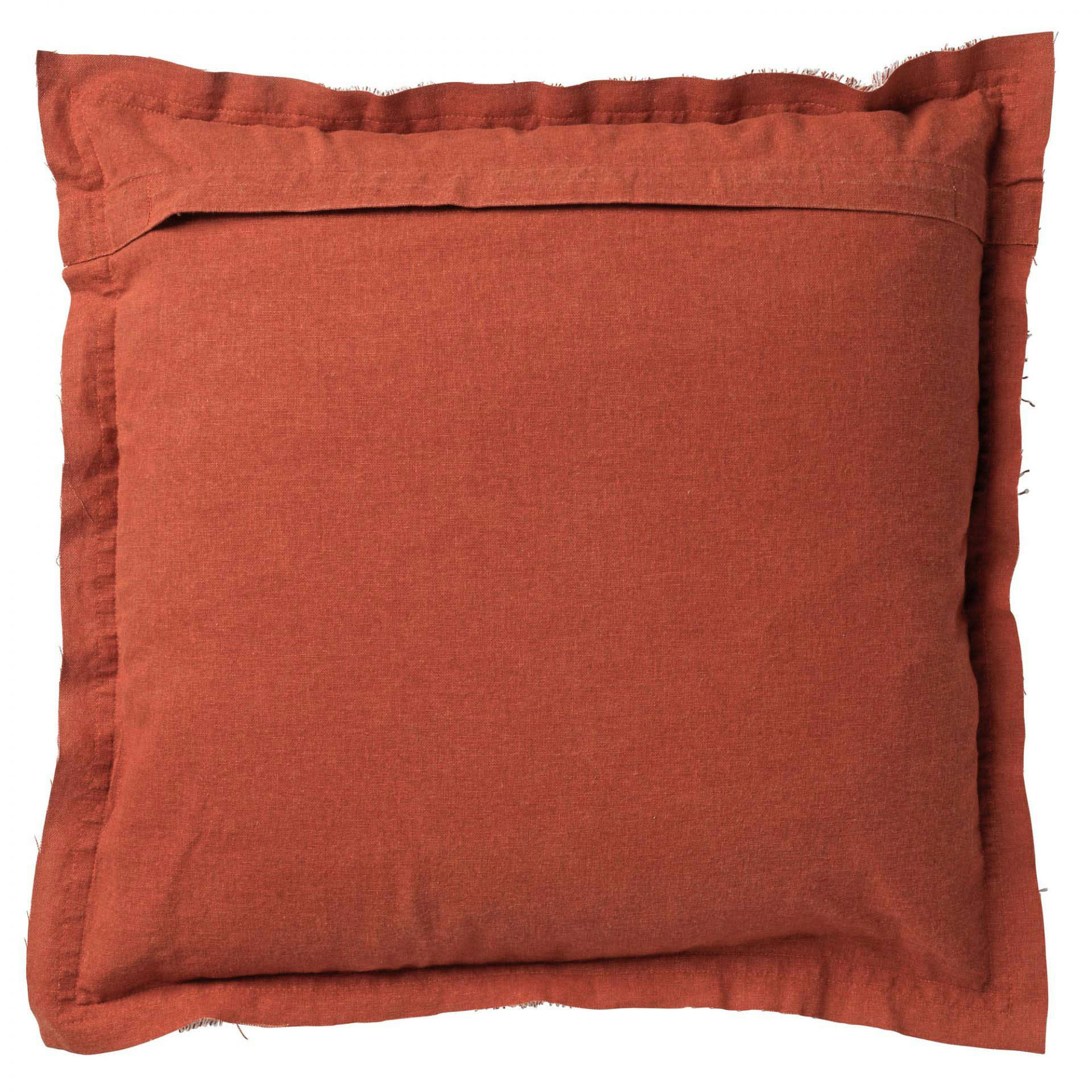- Coussin - orange en coton 45x45 cm uni