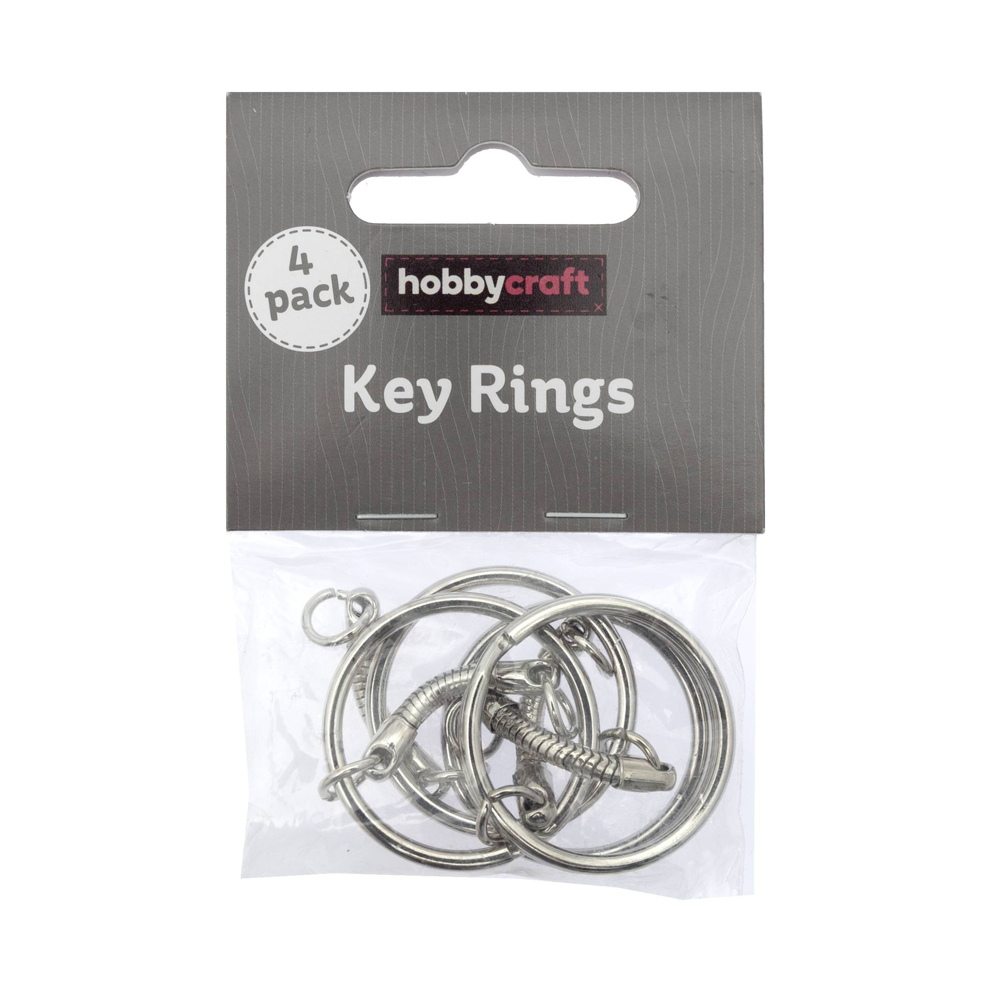Silver Plated Keyrings?4 Pack