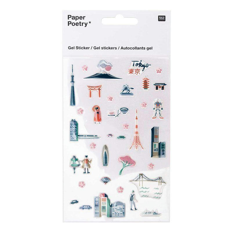 TOKYO - Stickers en gel transparent cities Tokyo