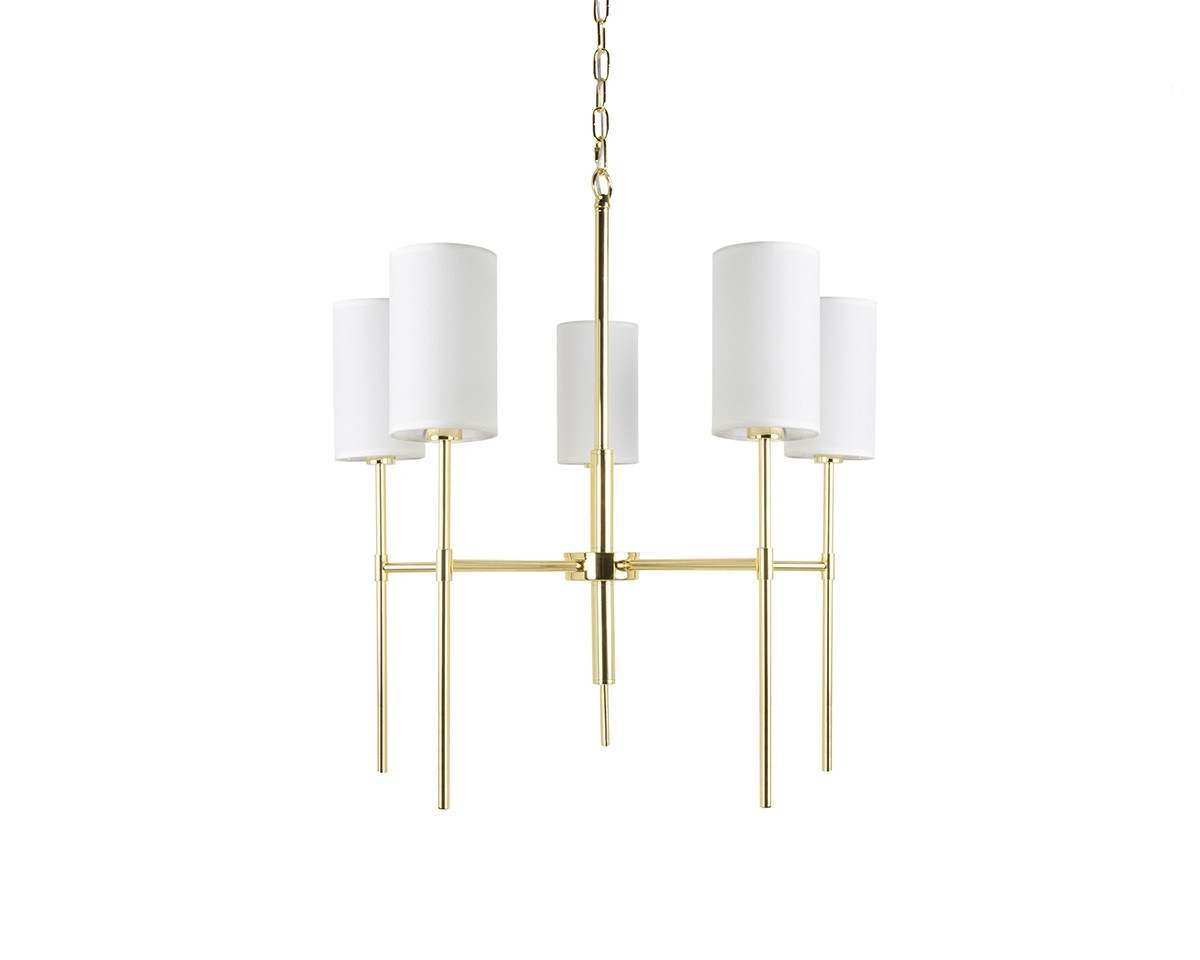 MOOSEE lampa wisząca IMPERIO 5 złota