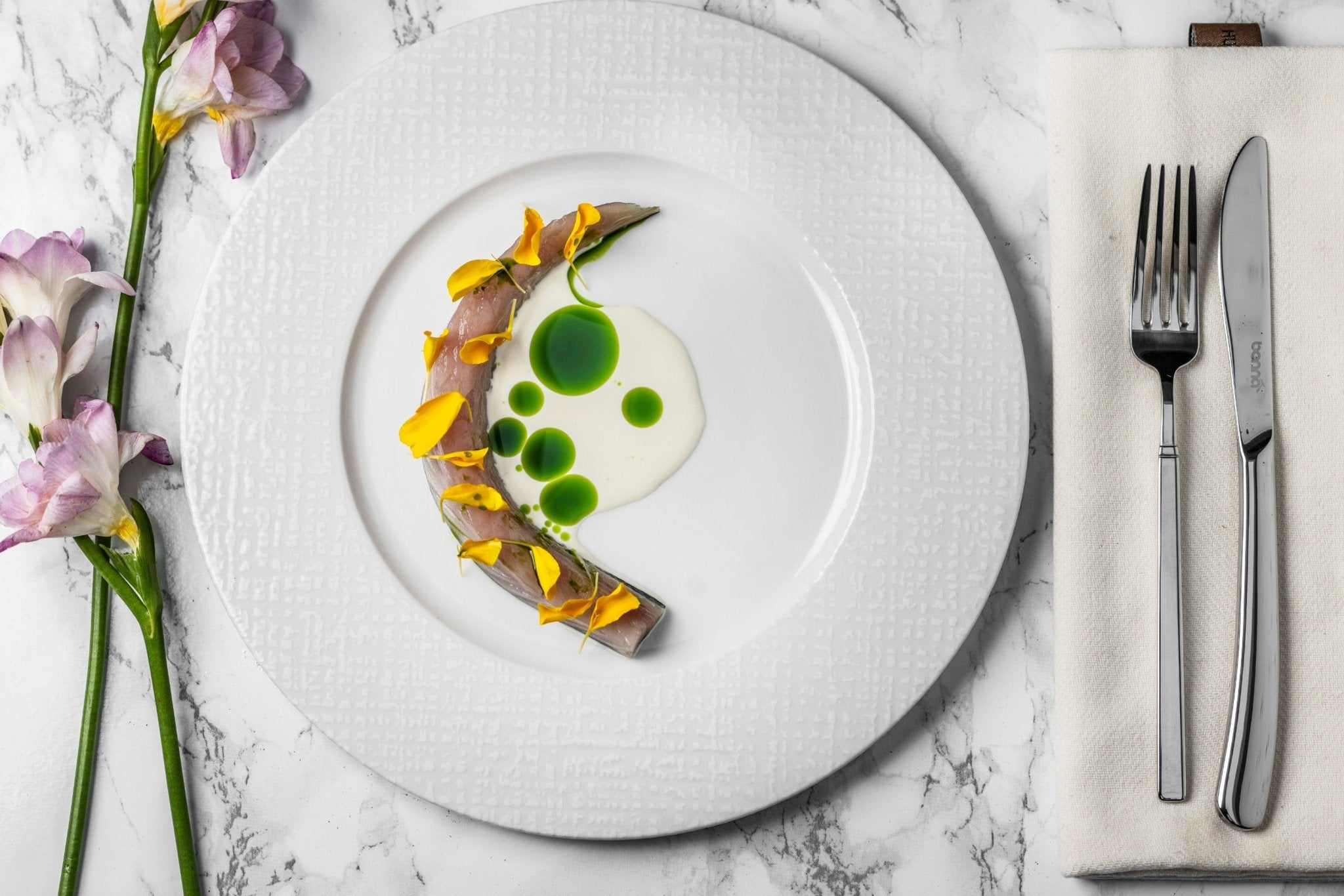 Bonna Dinerbord - Patch Neat - Porselein - 28 cm - set van 6