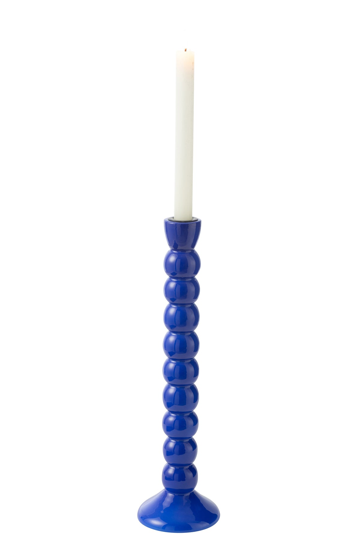 J-Line kandelaar - hout - blauw
