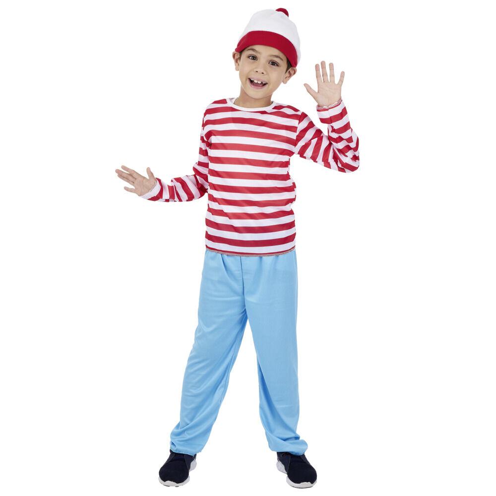 Déguisement enfant Charlie marinière rouge blanc 7/10 ans