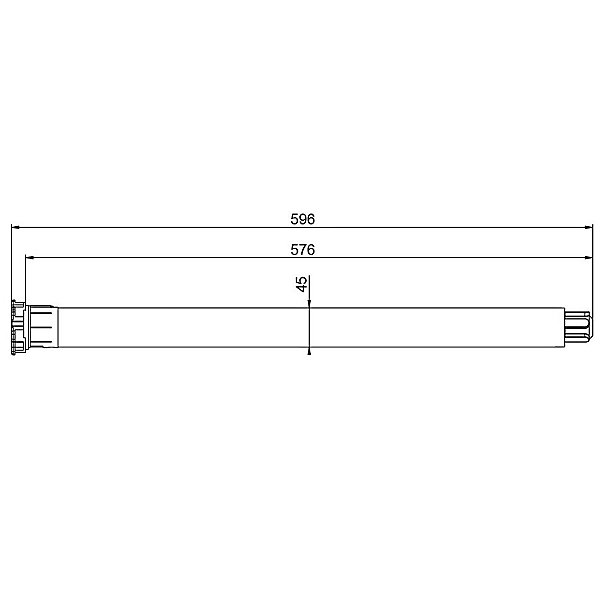 Moteur radio 45 mm pour volet roulant 40 kg - 20 Nm