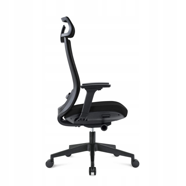 Fotel biurowy ergonomiczny Fifth czarny/czarny