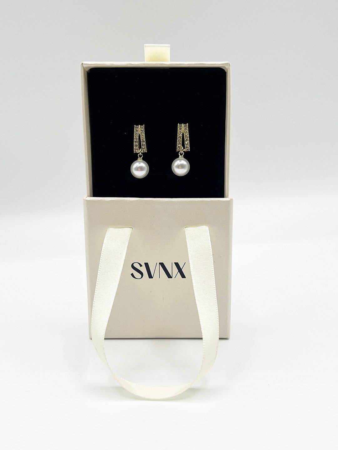 SVNX Pearl Drop Earrings - Gift Boxed