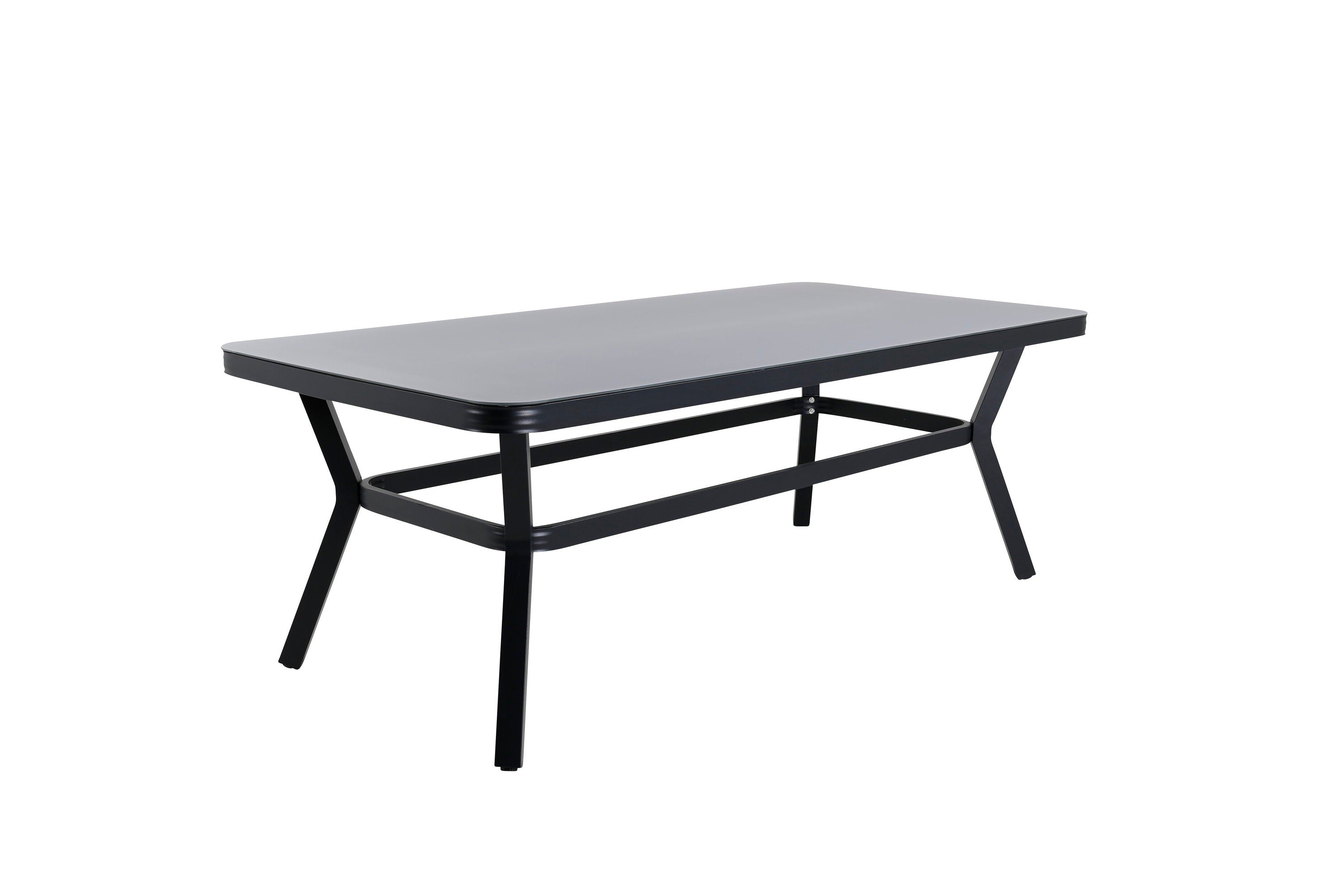 Rebellenclub Rechthoekige Tuintafel Amary - 200 x 100cm - Zwart