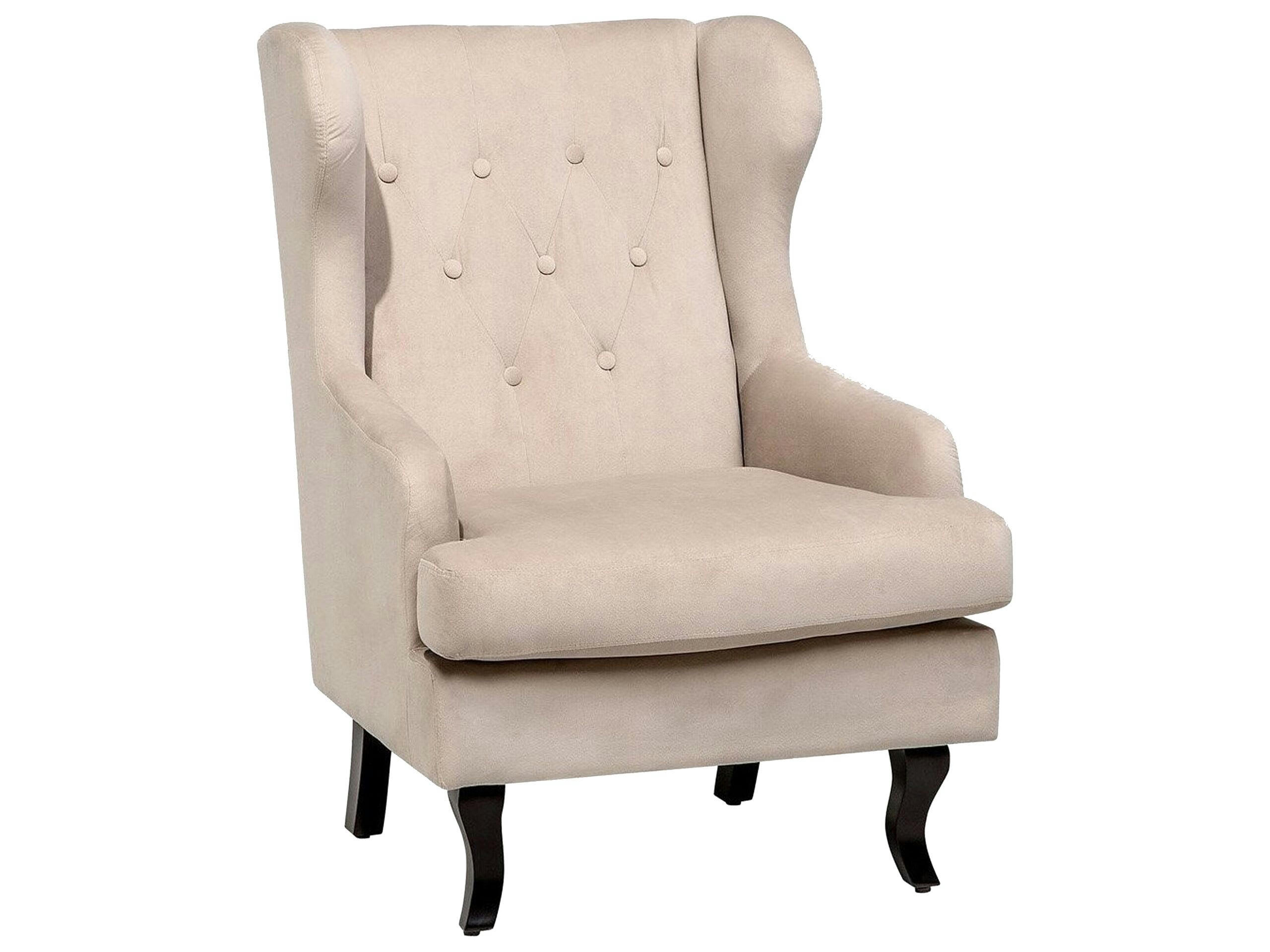 ALTA - Fauteuil en velours beige