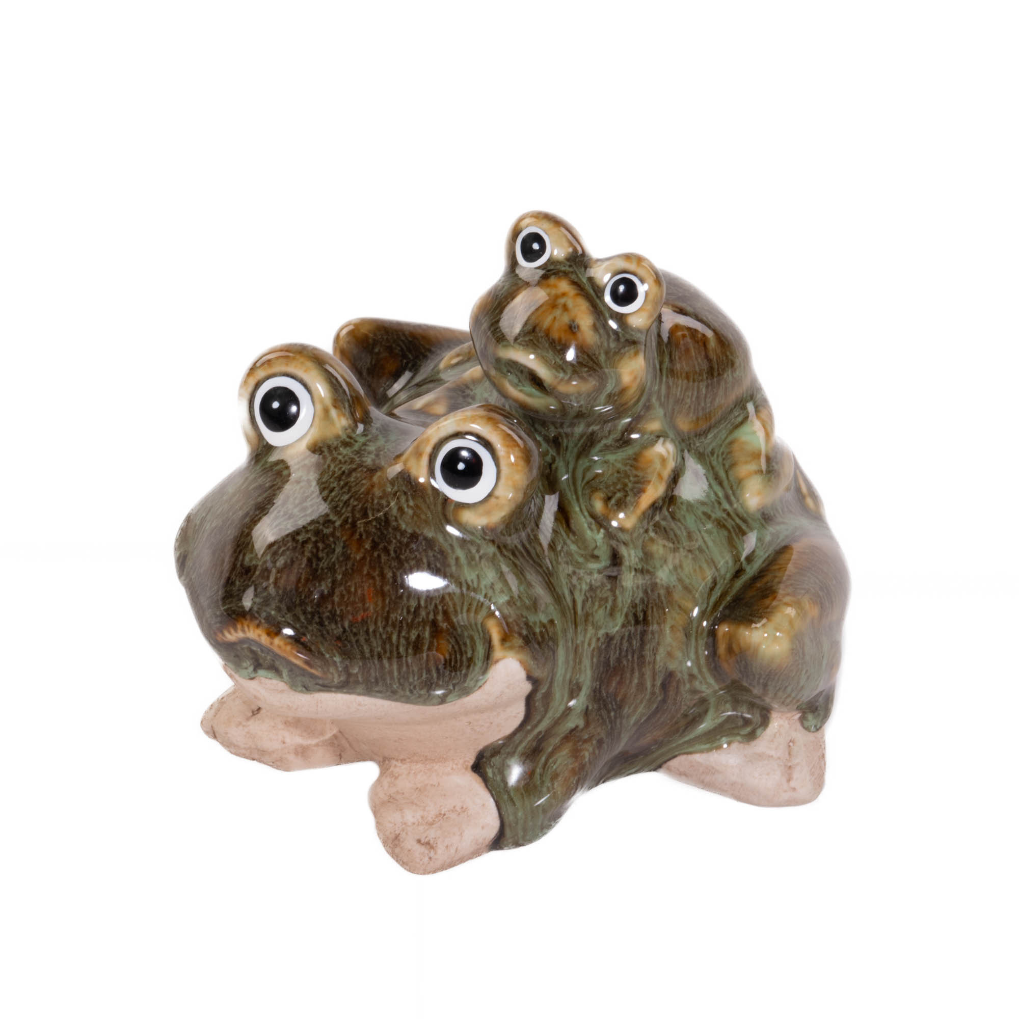 Figurka żaba, dekoracja ogrodowa, 10 x 11 cm