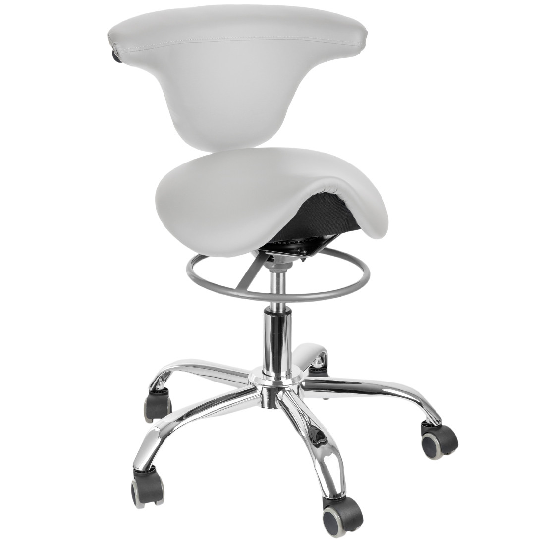 Ergonomiczny hoker regulowany SELLA 2 biały