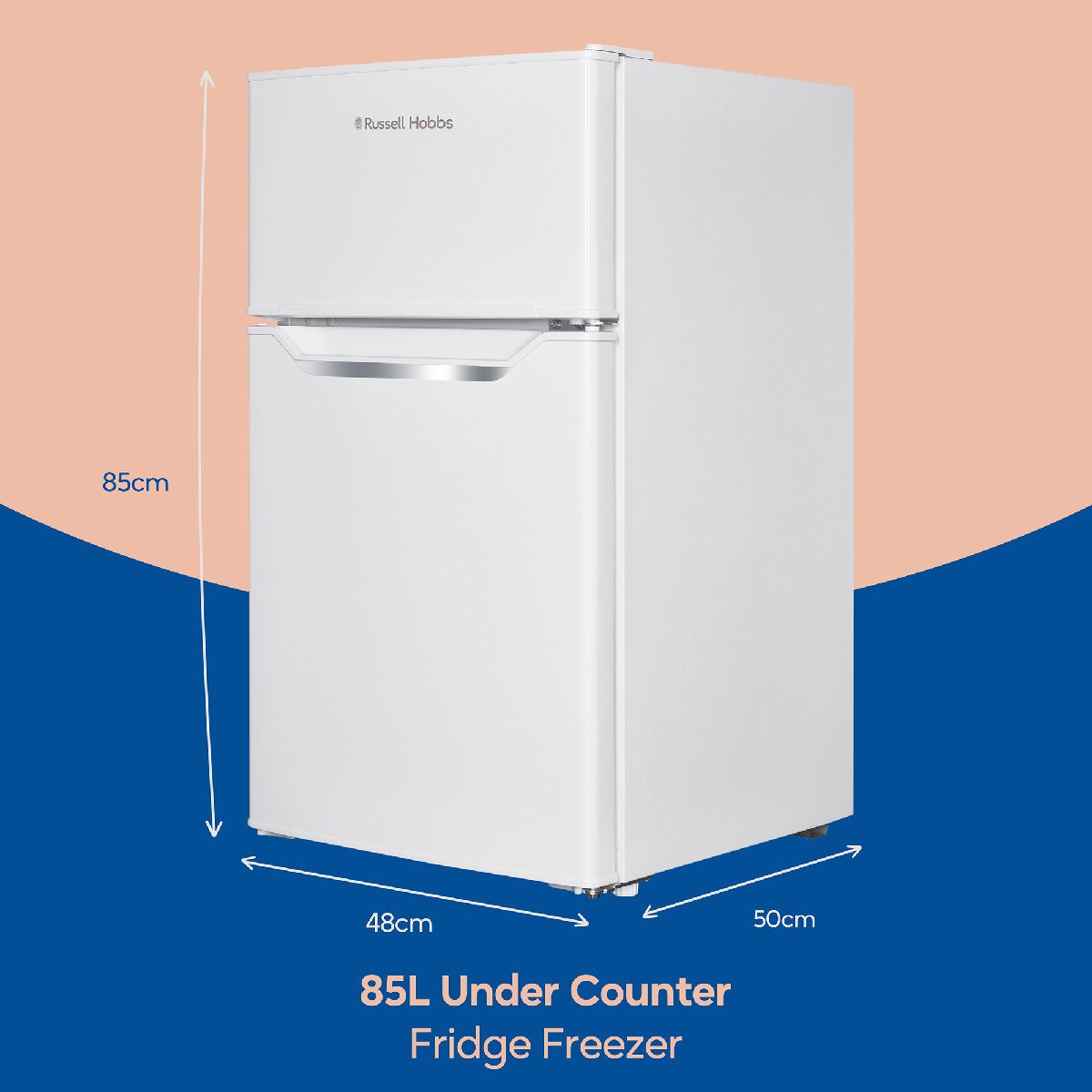 Russell Hobbs Undercounter Fridge Freezer 85L 48cm