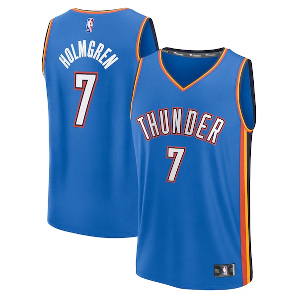 Chet Holmgren Oklahoma City Thunder  Fast Break Replica Player Jersey - Icon Edition - Blue
