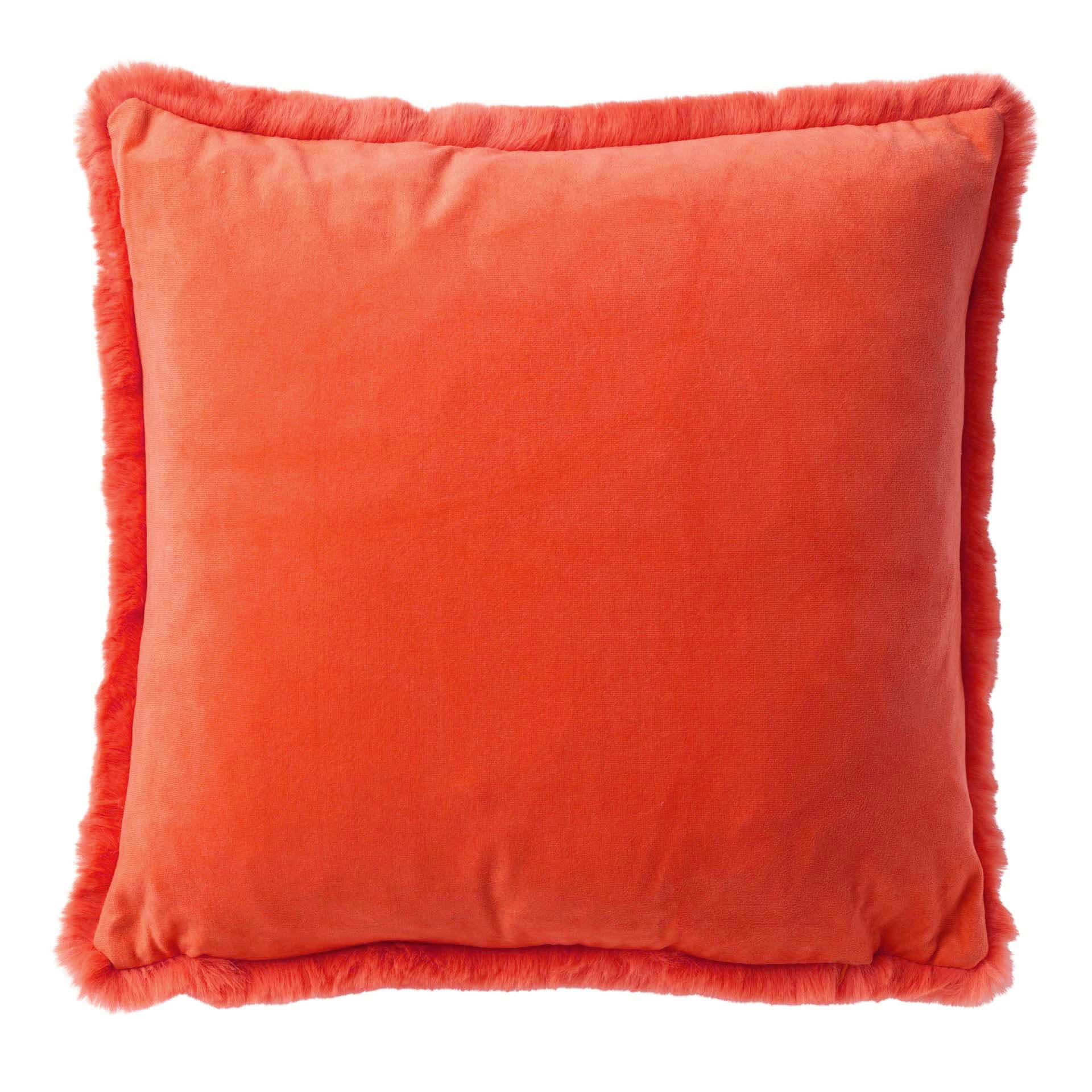 ZAYA - Coussin - multicolore fausse fourrure 45x45 cm uni