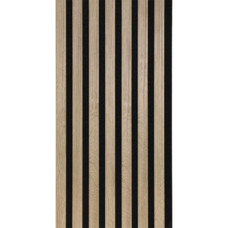 Lambris revêtu Decowall Acoustic chêne gris 260 x 30 x 3,5 cm 2 pièces CANDO