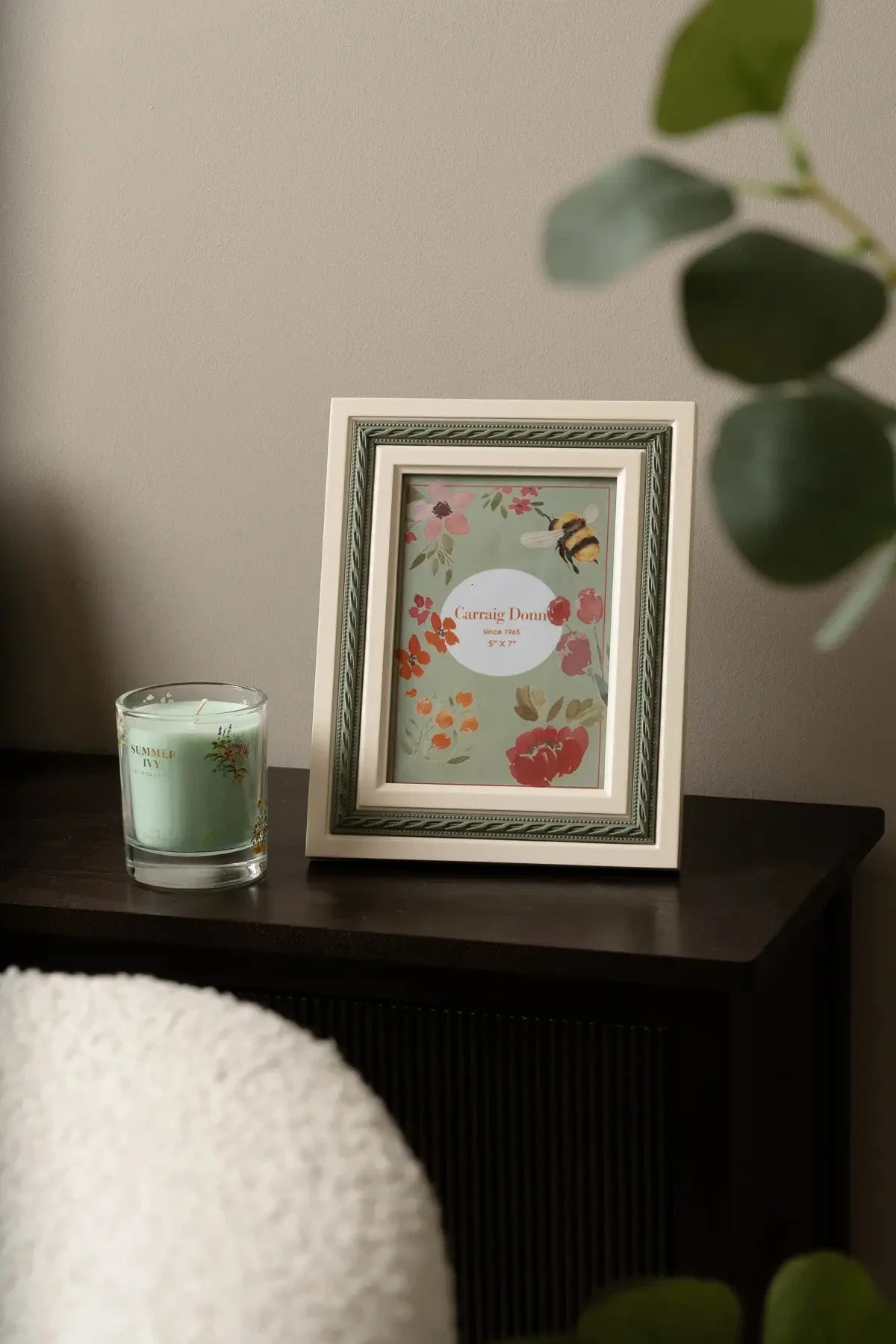 Green & White Rope Photo Frame 5x7