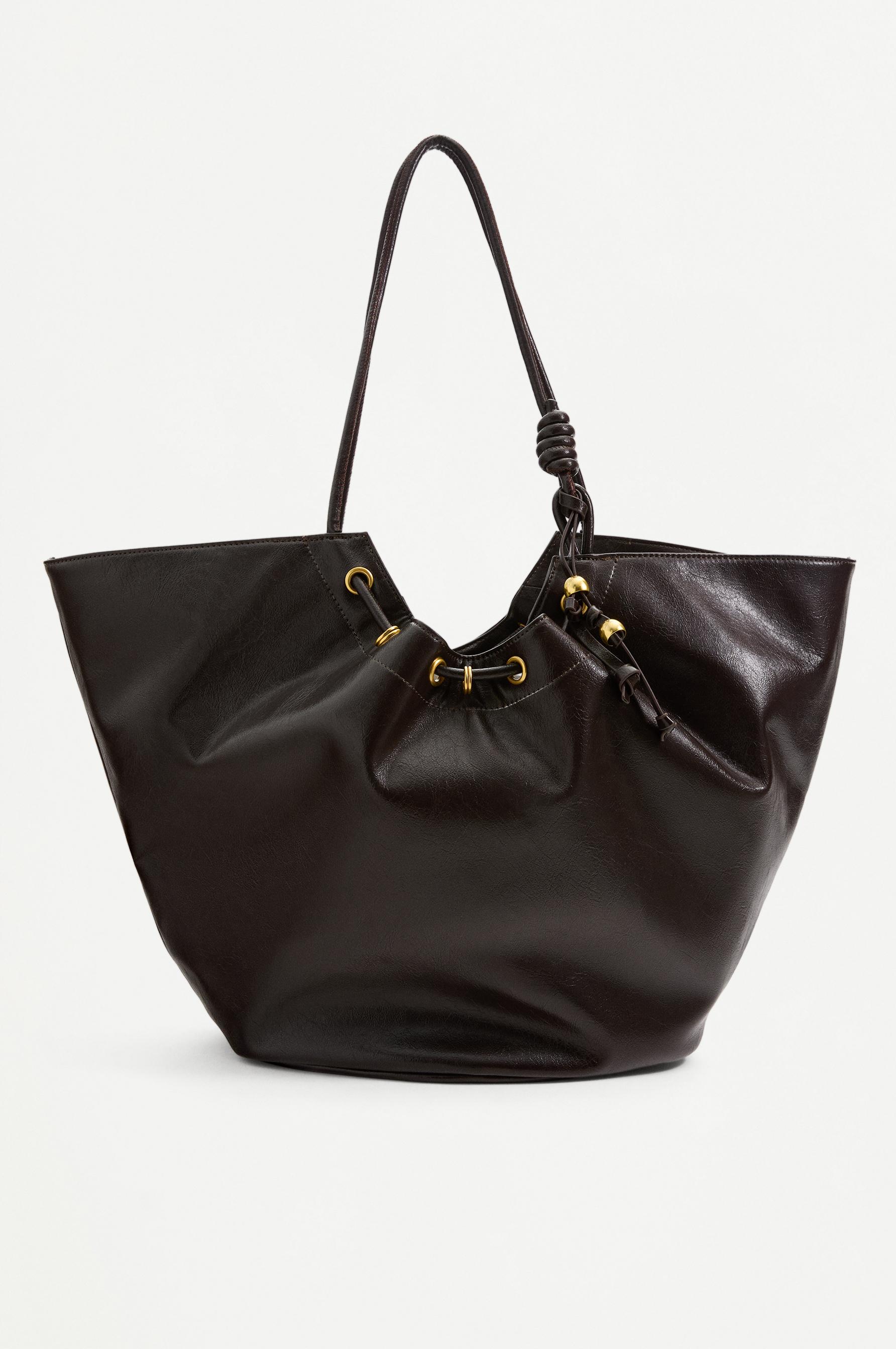 Bolso shopper fruncido