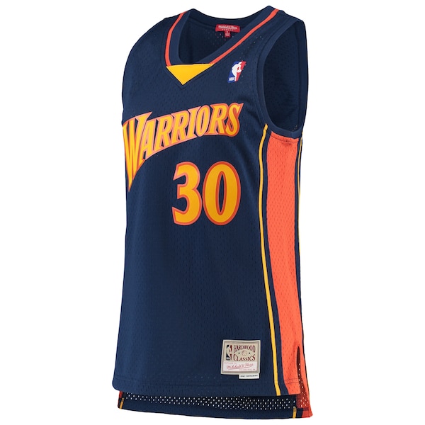 Stephen Curry Golden State Warriors  Women's 2009-10 Hardwood Classics Swingman Jersey - Navy