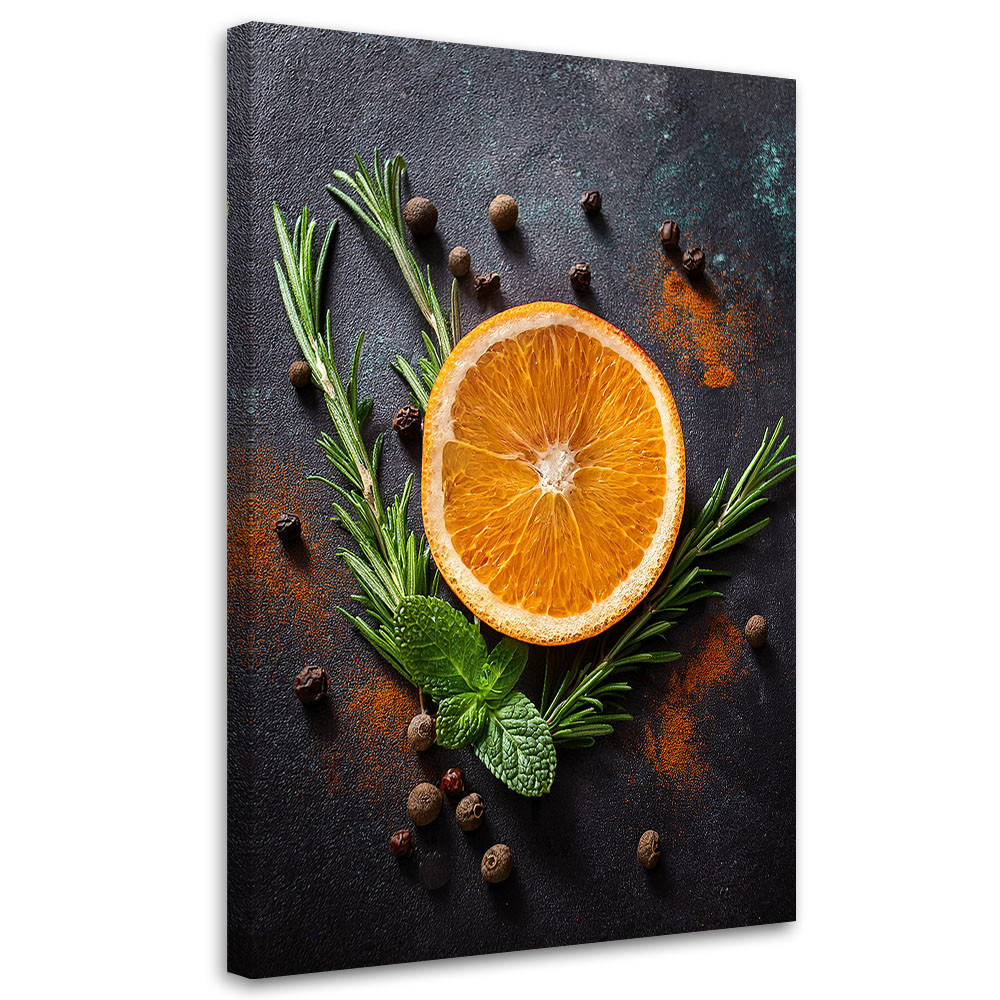 Feeby Obraz na płótnie, Pomarańcza Owoce Kuchnia Bar 40x60