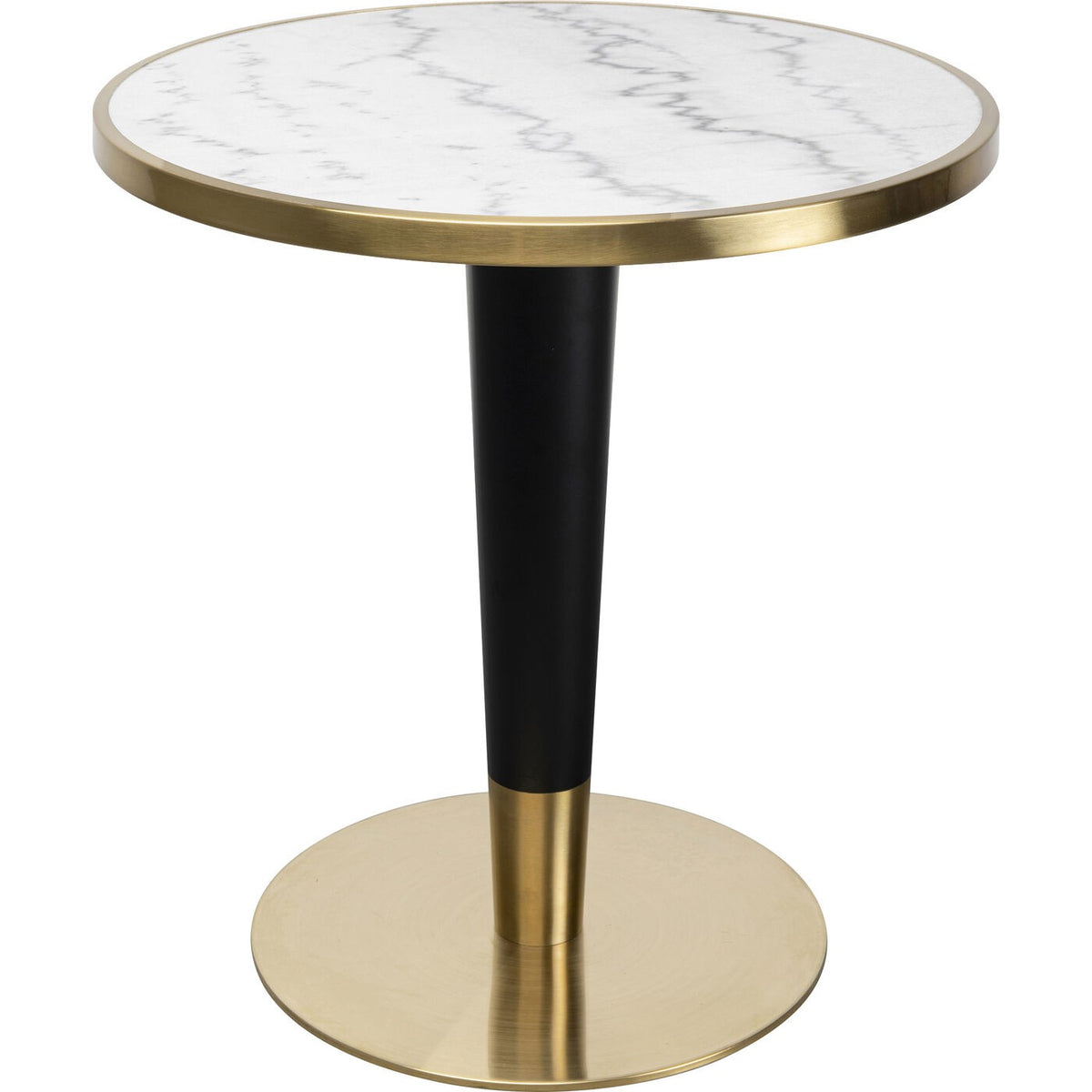 Kare Design Eettafel Bistrot Amalia Ø70cm wit marmer