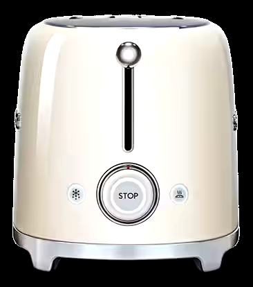 Smeg 50's Retro 2-Slice Toaster, Cream
