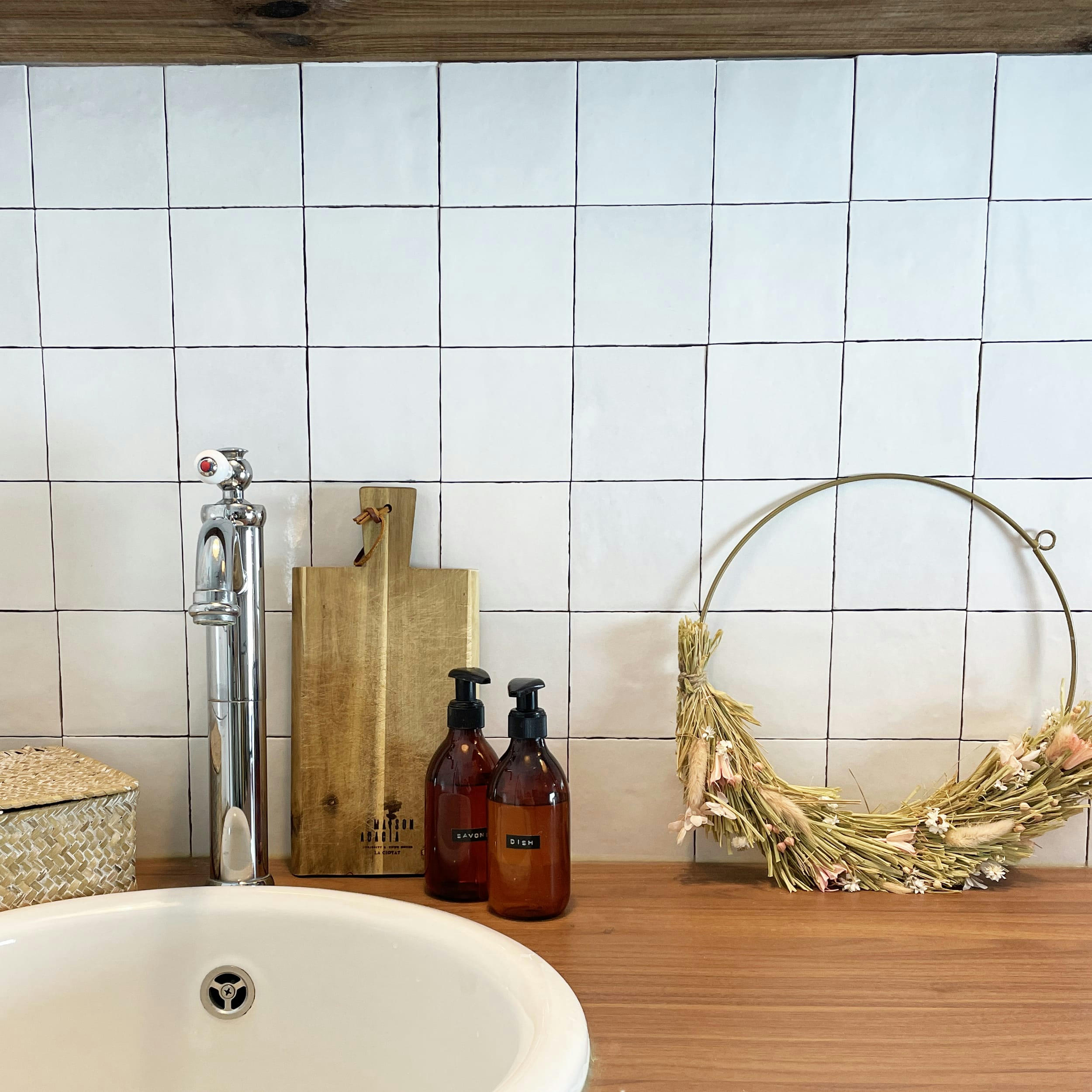 - Couronne fleurs séchées naturelles 35cm