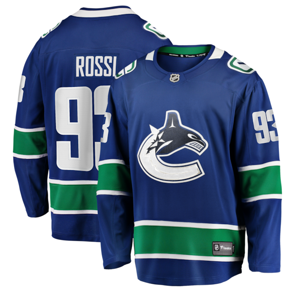 Marco Rossi Vancouver Canucks  Home Premier Breakaway Player Jersey - Blue
