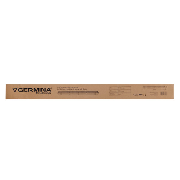 Oprawa hermetyczna Germina2x18W do świetlówek lampa przemysłowa 1szt.