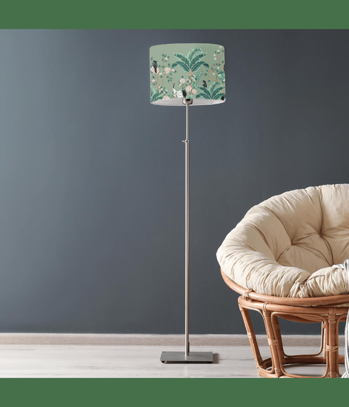 COLORS - Abat-jour lampadaire Jungle vert olive D: 45 x H: 25