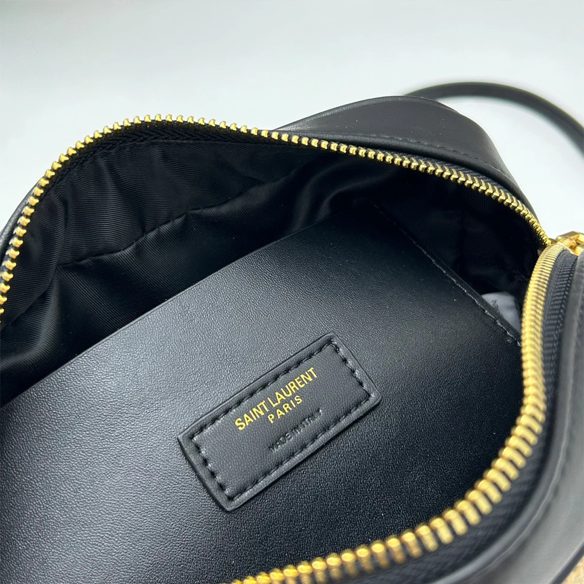 Saint Laurent Raffia Canvas Monogram Lou