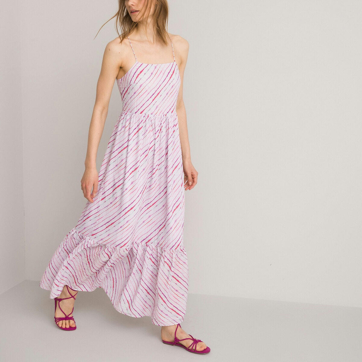 Robe fines bretelles maxi longue