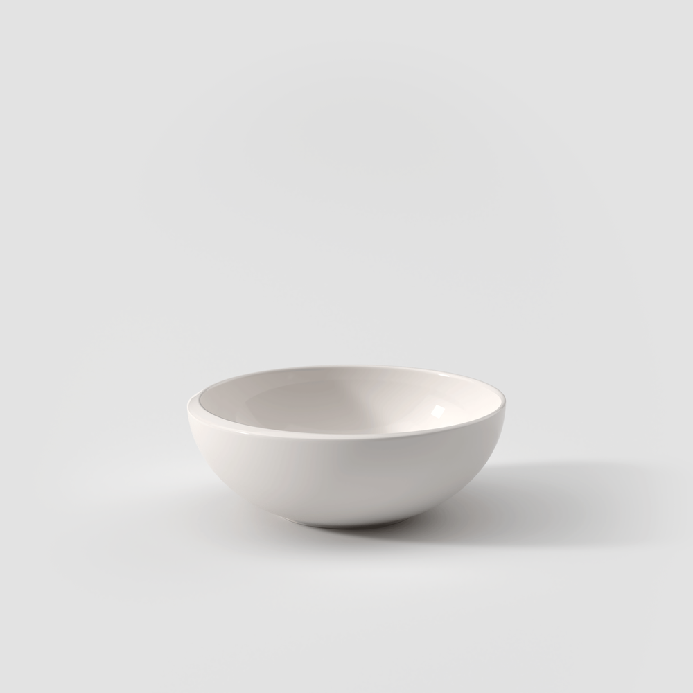 NewMoon Serving Bowl - White, 22 oz, Premium Porcelain