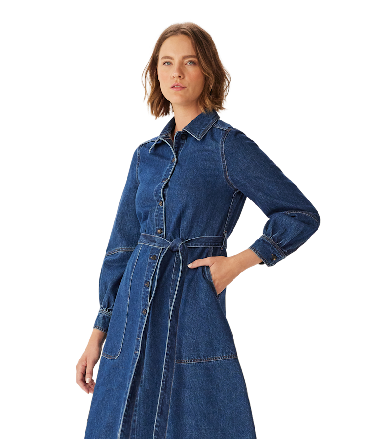 Willowtree denim midi dress
