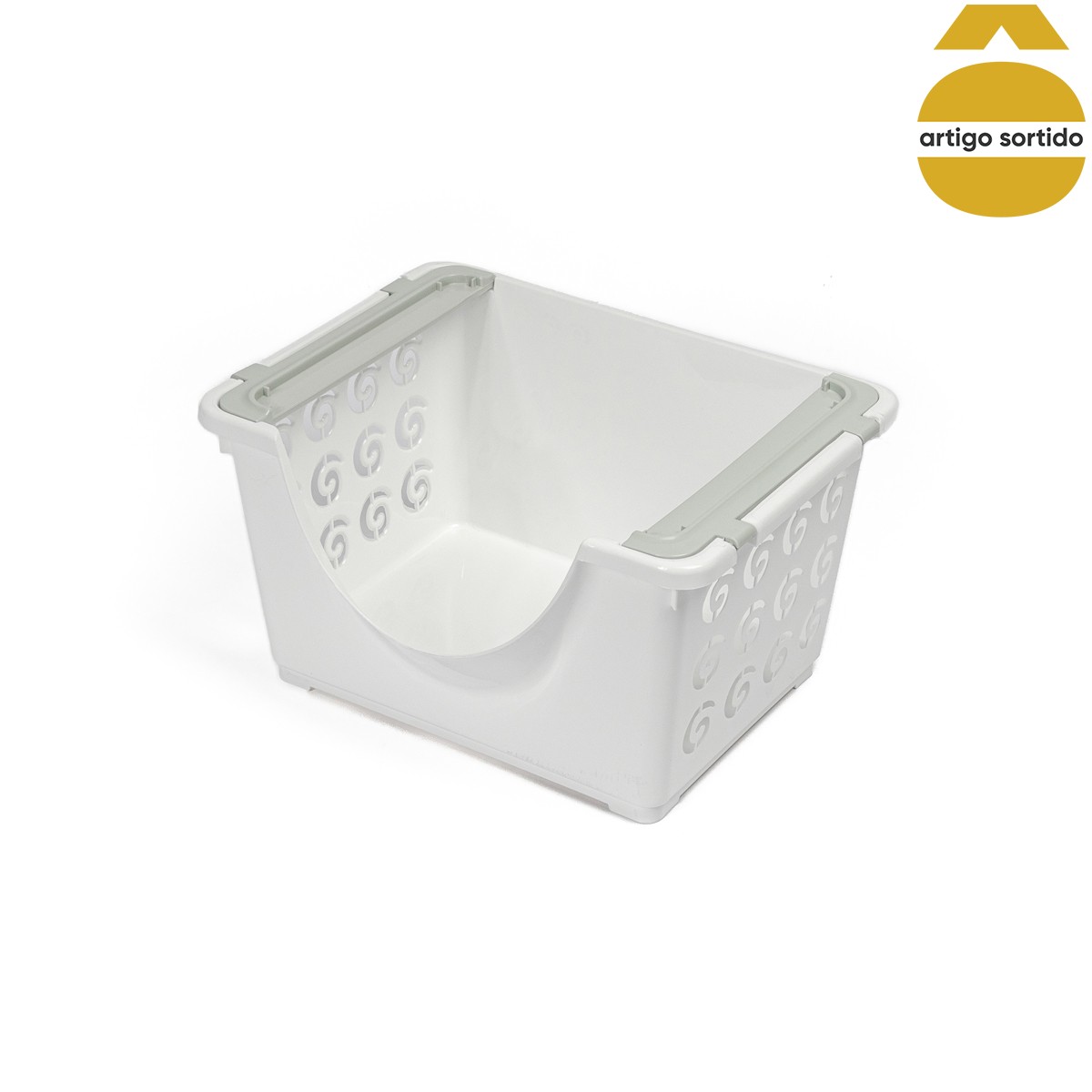 Cesto para arrumação empilhável