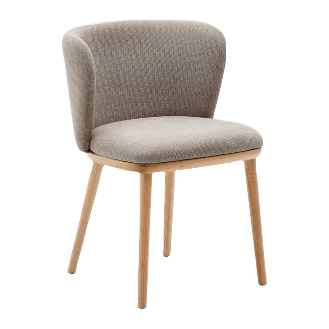 Kave Home Ciselia Eetkamerstoel - Bruin / Essenhout