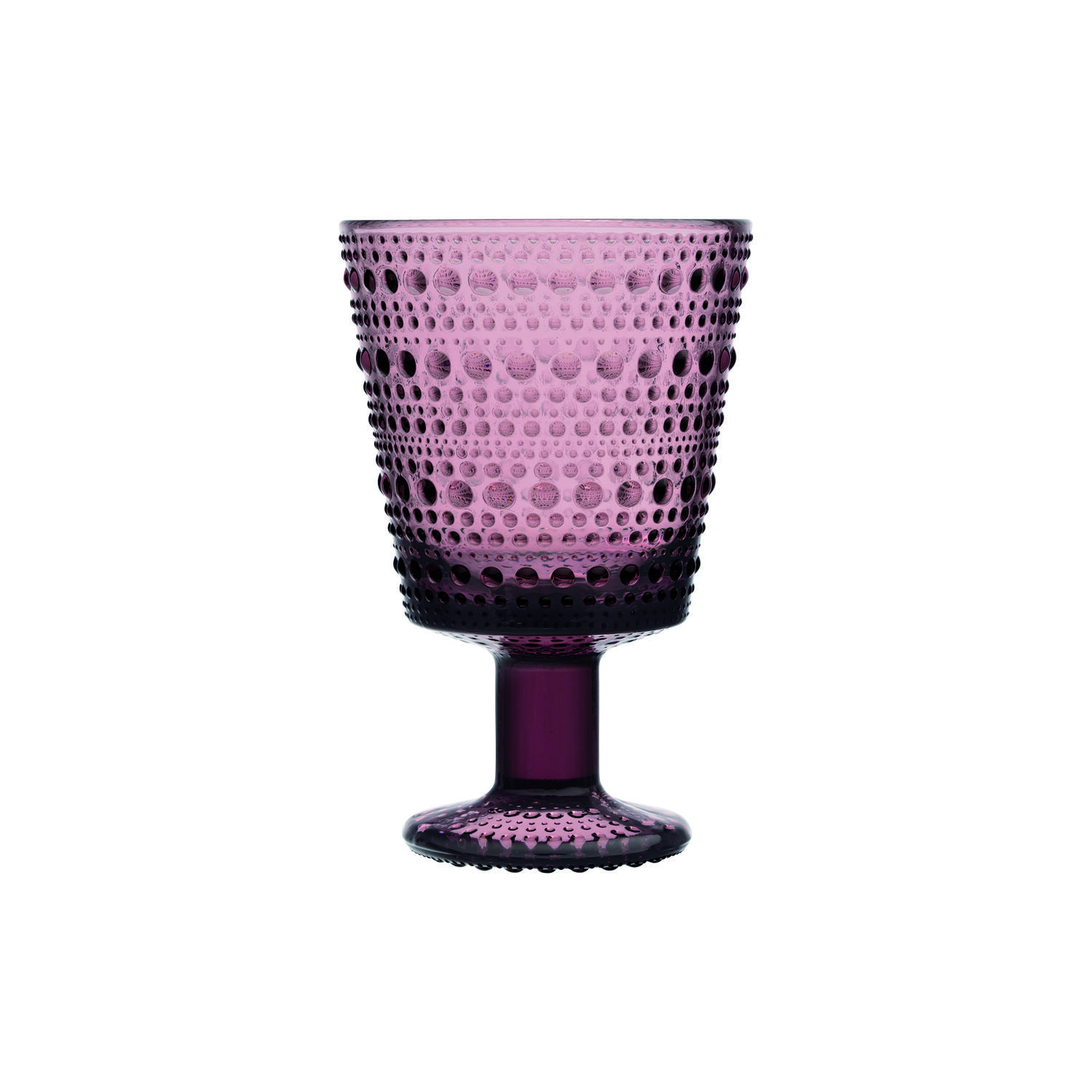 Kastehelmi glas p&aring; fod 2 stk., calluna