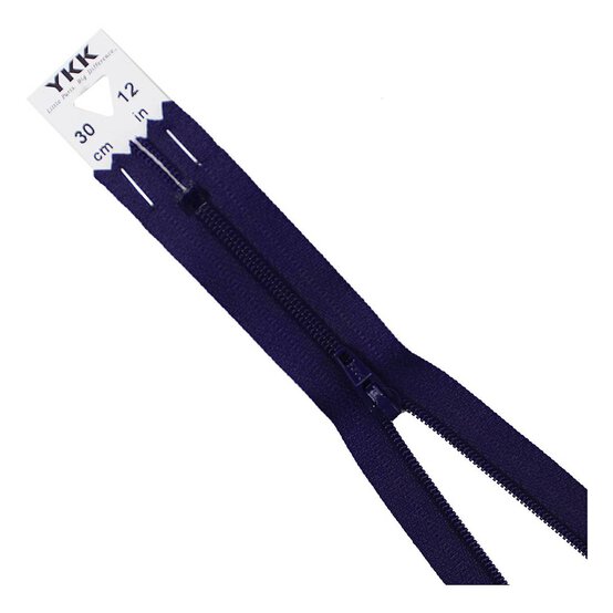YKK Dark Purple Dress and Skirt Zip 30cm