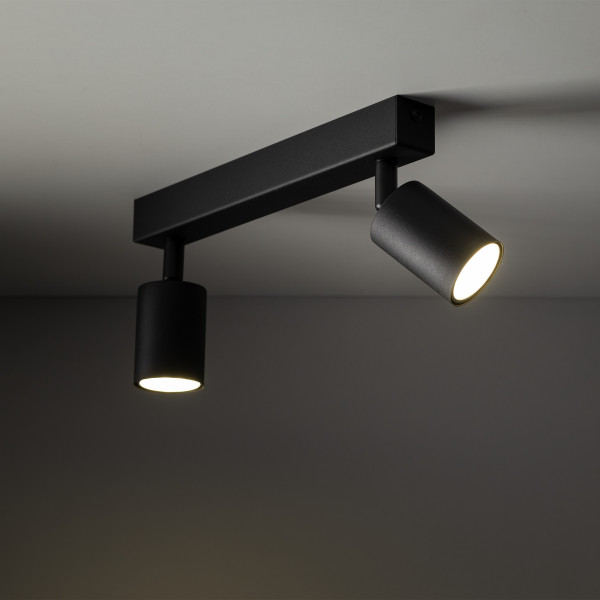 Nex black 2xgu10 lampa sufitowa