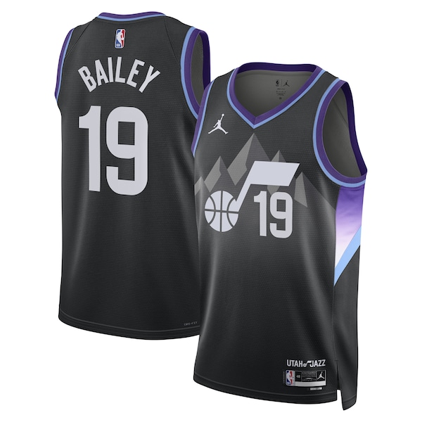 Ace Bailey Utah Jazz Jordan Brand Unisex Swingman Player Jersey - Statement Edition - Black