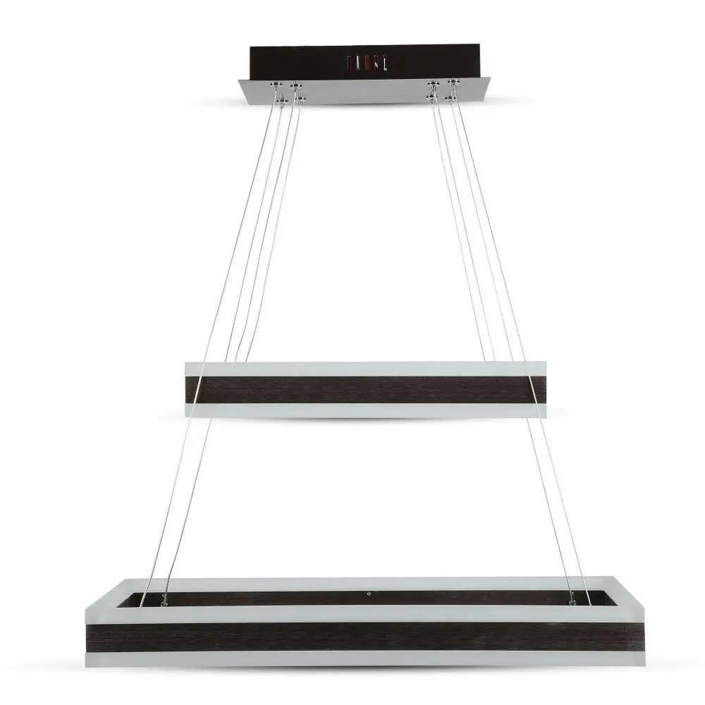 Lampa wisząca VT-101 brązowa LED 2x113W Ciepła biel 6300lm V-TAC