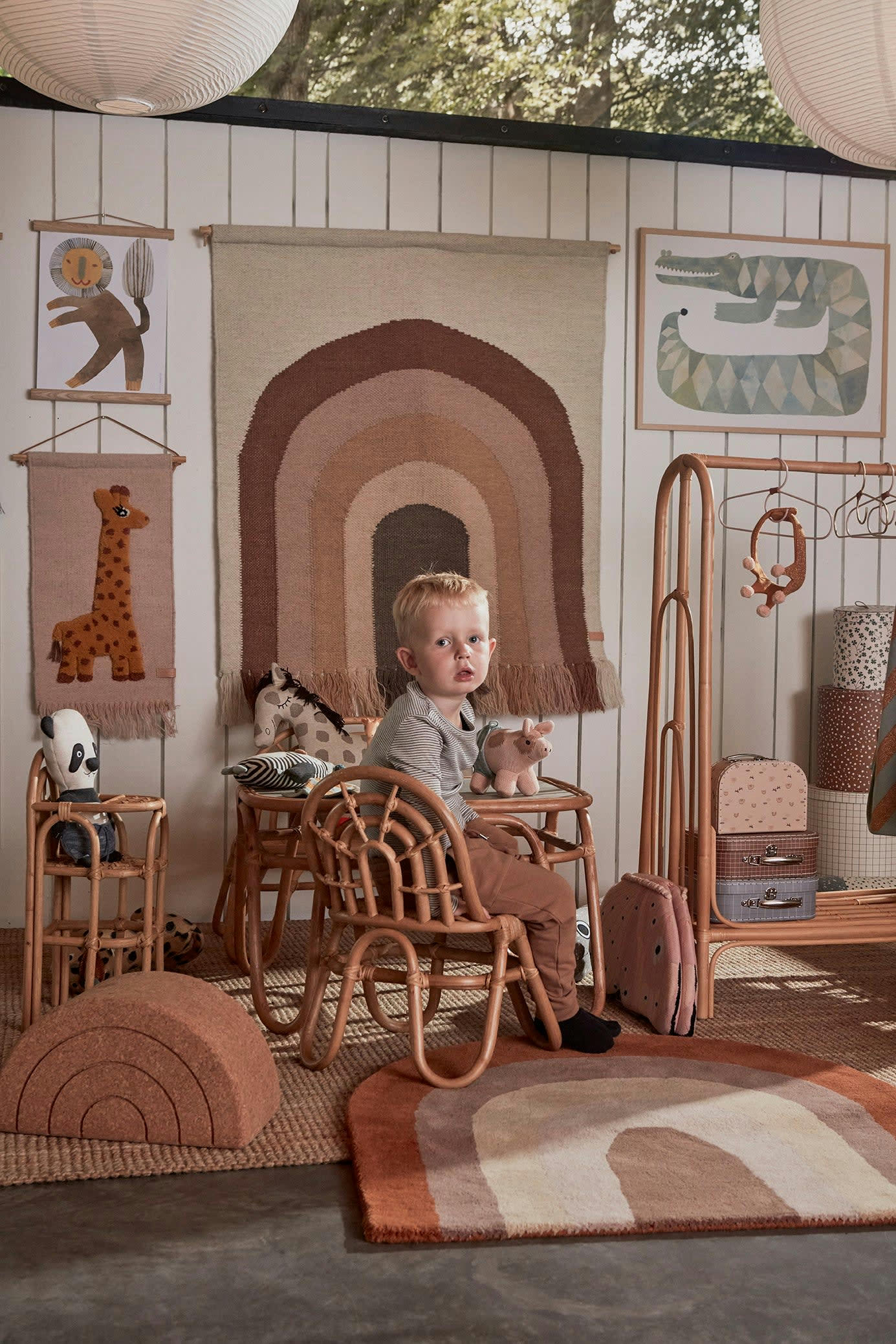 CROCODILE - Poster Gustav Le Crocodile vert en papier H50x70cm