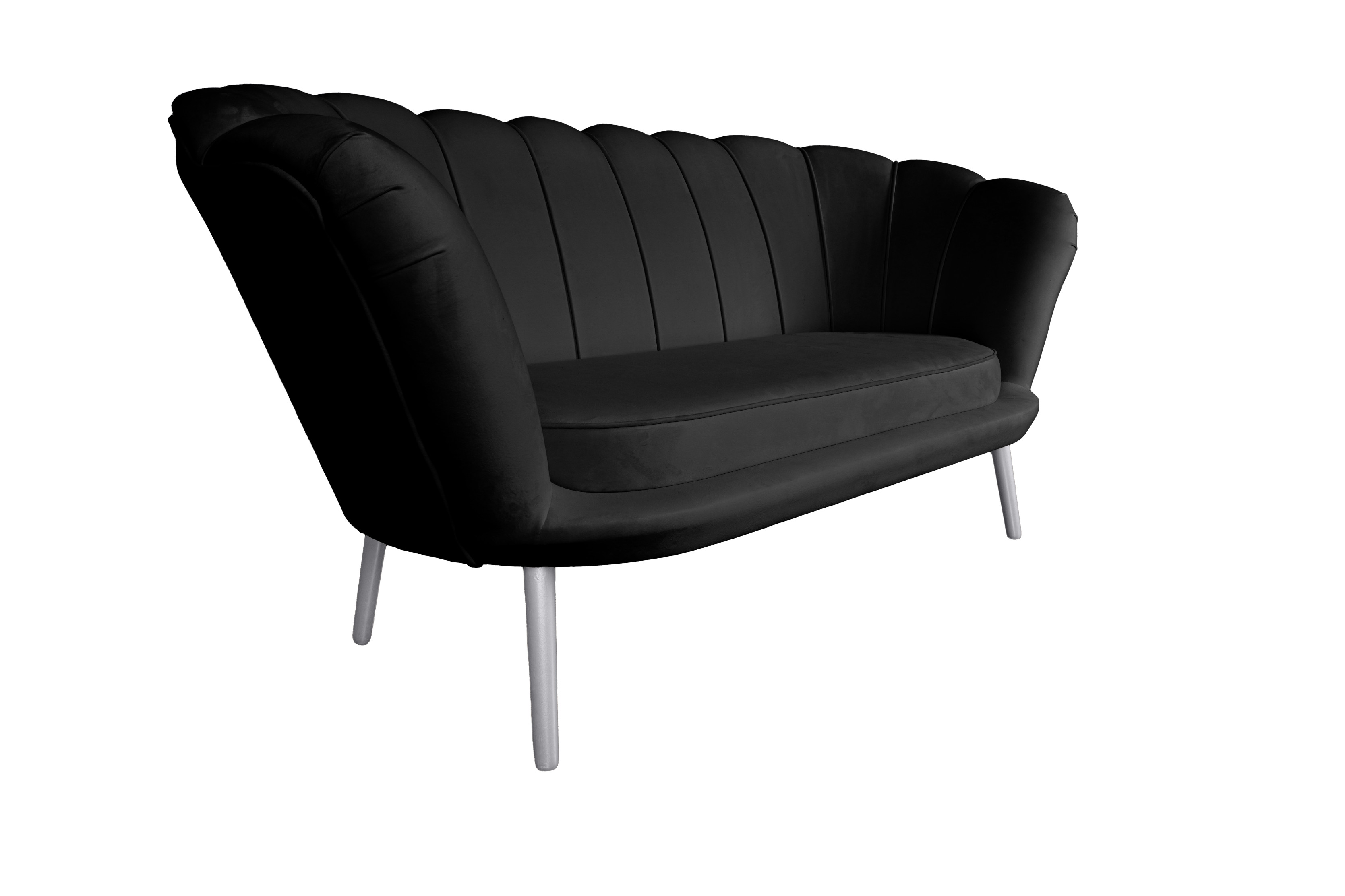 Sofa muszelka czarna