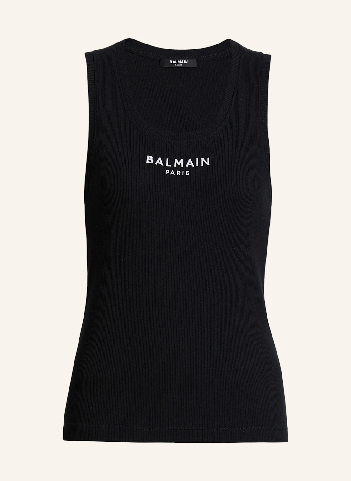 BALMAIN Tanktop mit Balmain Paris-Stickerei