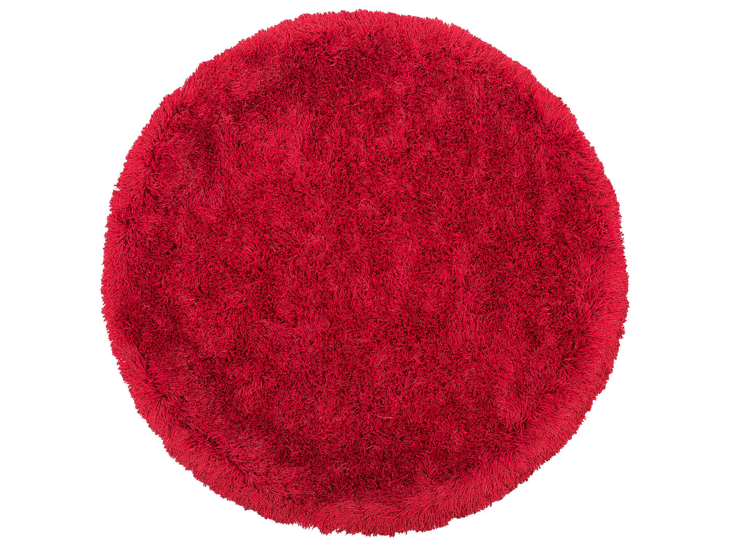 CIDE - Tapis en tissu rouge 140x140cm