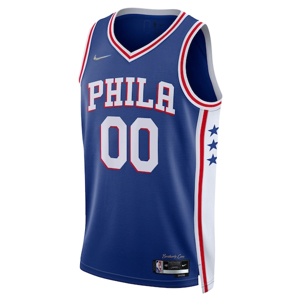 Philadelphia 76ers Nike 2021/22 Diamond Swingman Custom Jersey - Icon Edition - Royal