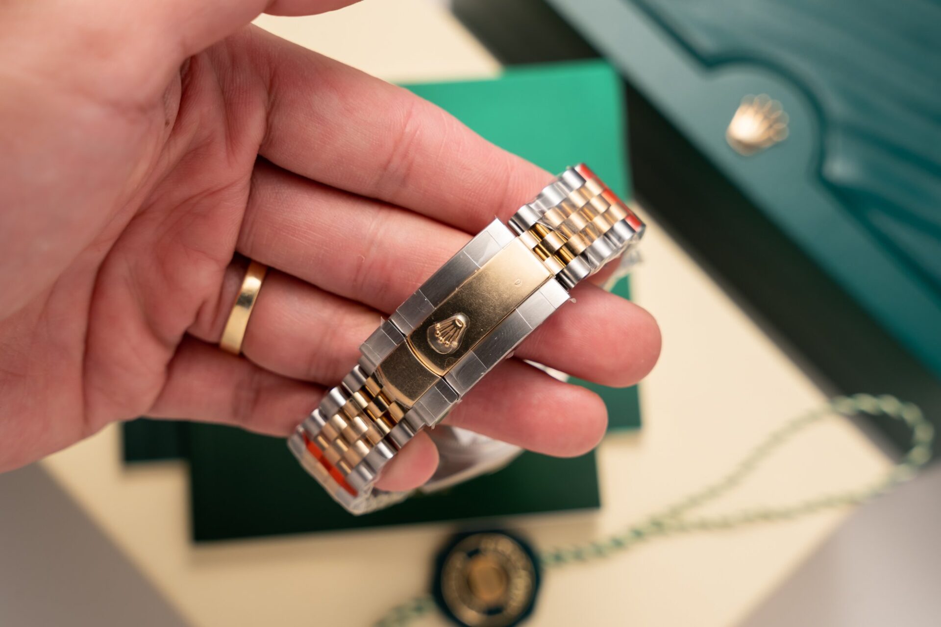 Rolex Datejust SS/YG Plated MOP Dial CZ Diamonds 36mm Jub Super Clone
