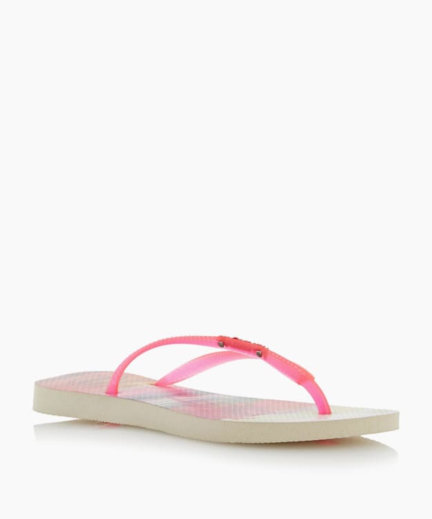 Fluoro Jelly Flip Flops Pink - Havaianas Fluoro Jelly Tropical Flip Flops